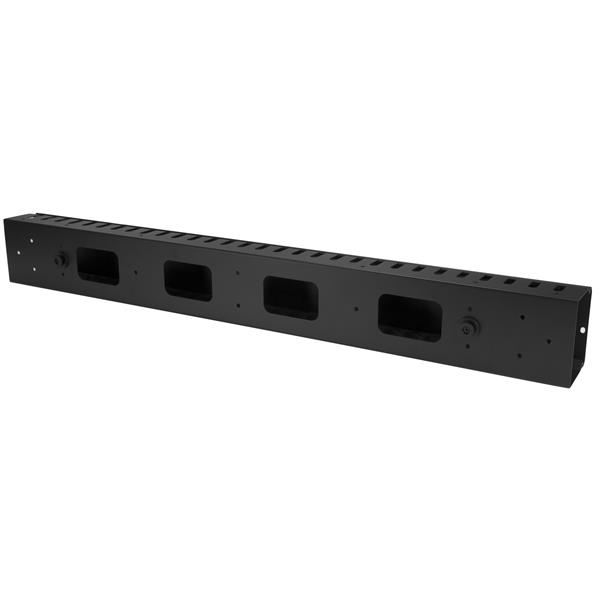 StarTech.com Vertical Cable Organizer with Finger Ducts - 0U - 6 ft. StarTech.com Vertical Cable Organizer with Finger Ducts - 0U - 6 ft.