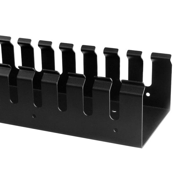 StarTech.com Vertical Cable Organizer with Finger Ducts - 0U - 6 ft. StarTech.com Vertical Cable Organizer with Finger Ducts - 0U - 6 ft.