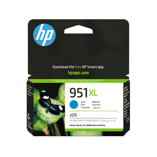 HP 951XL High Yield Cyan Original Ink Cartridge HP 951XL High Yield Cyan Original Ink Cartridge