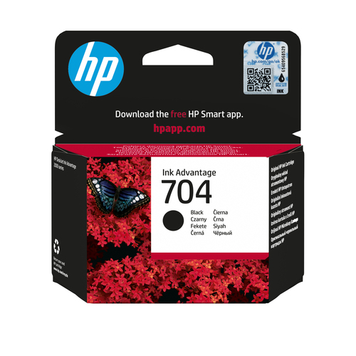 HP 704 Black Original Ink Advantage Cartridge