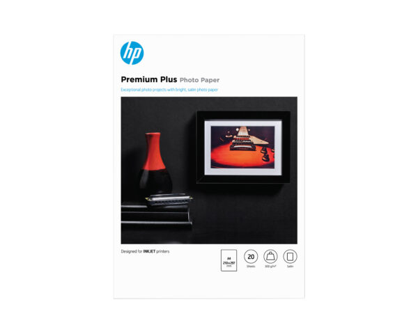 HP Premium Plus Photo Paper Satin 300 g/m2 A4 (210 x 297 mm) 20 sheets HP Premium Plus Photo Paper Satin 300 g/m2 A4 (210 x 297 mm) 20 sheets
