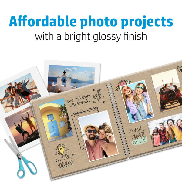 HP Advanced Photo Paper Glossy 65 lb 5 x 5 in. (127 x 127 mm) 20