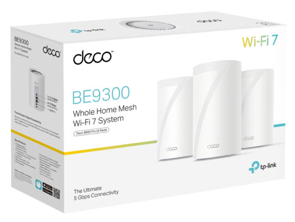 TP-Link Tri-Band BE9300 Wi-Fi 7 Mesh-System (3er Pack) TP-Link Tri-Band BE9300 Wi-Fi 7 Mesh-System (3er Pack)