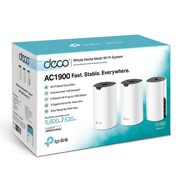 TP-Link AC1900 Whole Home Mesh Wi-Fi System, 3-Pack TP-Link AC1900 Whole Home Mesh Wi-Fi System, 3-Pack