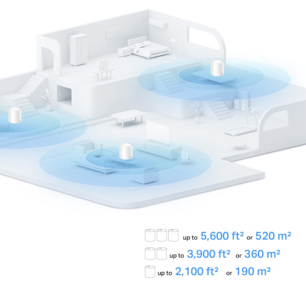 TP-Link AX1500 Whole Home Mesh Wi-Fi 6 System TP-Link AX1500 Whole Home Mesh Wi-Fi 6 System, 3 pack