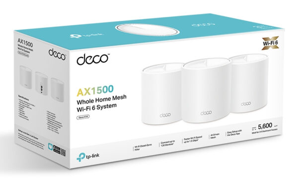 TP-Link AX1500 Whole Home Mesh Wi-Fi 6 System, 3 pack TP-Link AX1500 Whole Home Mesh Wi-Fi 6 System, 3 pack