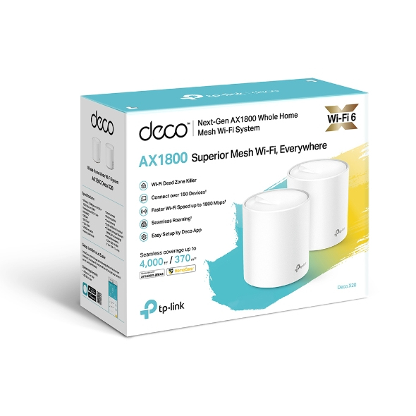 TP-Link AX1800 Whole Home Mesh Wi-Fi 6 System, 2-Pack TP-Link AX1800 Whole Home Mesh Wi-Fi 6 System, 2-Pack