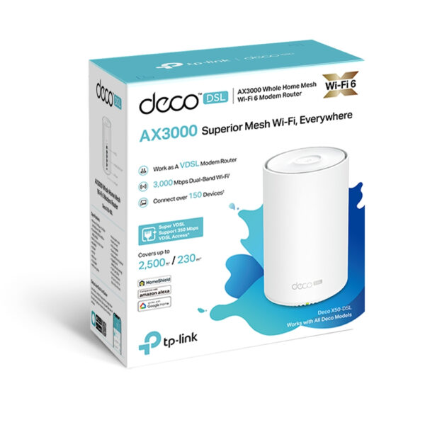 TP-Link AX3000 VDSL Whole Home Mesh WiFi 6 Router TP-Link AX3000 VDSL Whole Home Mesh WiFi 6 Router