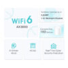 TP-Link AX3000 Whole Home Mesh WiFi 6 System, 3-Pack TP-Link AX3000 Whole Home Mesh WiFi 6 Unit