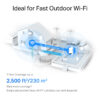 TP-Link AX3000 Outdoor/Indoor Mesh Wi-Fi 6 Unit TP-Link AX3000 Outdoor/Indoor Mesh Wi-Fi 6 Unit