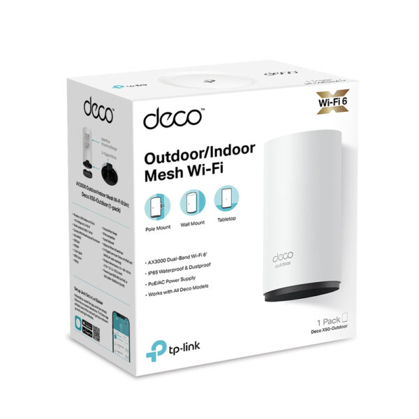 TP-Link AX3000 Outdoor/Indoor Mesh Wi-Fi 6 Unit TP-Link AX3000 Outdoor/Indoor Mesh Wi-Fi 6 Unit