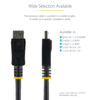 StarTech.com 2m (6ft) DisplayPort 1.2 Cable - 4K x 2K Ultra HD VESA StarTech.com 1m (3ft) DisplayPort 1.2 Cable - 4K x 2K Ultra HD VESA