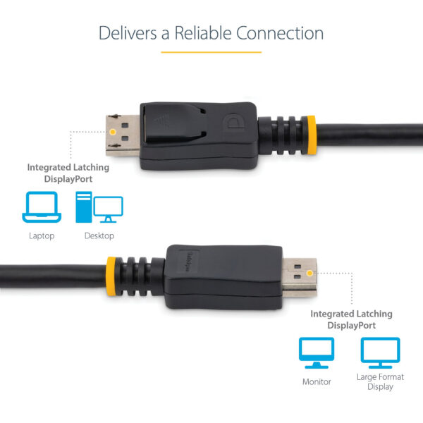 StarTech.com 2m (6ft) DisplayPort 1.2 Cable - 4K x 2K Ultra HD VESA StarTech.com 1m (3ft) DisplayPort 1.2 Cable - 4K x 2K Ultra HD VESA