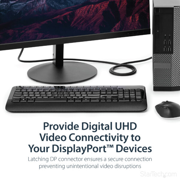 StarTech.com 6ft (2m) DisplayPort 1.2 Cable - 4K x 2K Ultra HD VESA StarTech.com 6ft (2m) DisplayPort 1.2 Cable - 4K x 2K Ultra HD VESA