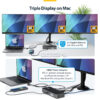 StarTech.com Triple-Monitor USB-C Docking Station, 140W Laptop