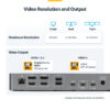 StarTech.com Triple-Monitor USB-C Docking Station, 140W Laptop