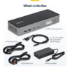 StarTech.com Triple-Monitor USB-C Docking Station, 140W Laptop