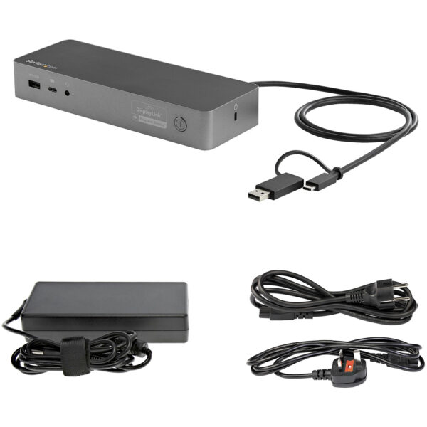 StarTech.com Universal Laptop Docking Station, Hybrid USB-C & USB-A StarTech.com Universal Laptop Docking Station, Hybrid USB-C & USB-A