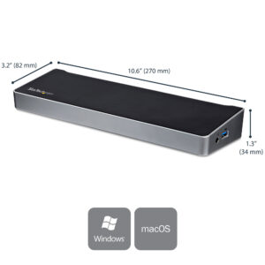 StarTech.com 4K USB-C Dock , Triple UHD 4K Monitor Docking Station, StarTech.com 4K USB-C Dock , Triple UHD 4K Monitor Docking Station,