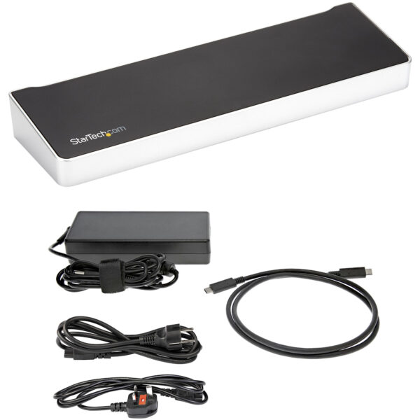 StarTech.com 4K USB-C Dock , Triple UHD 4K Monitor Docking Station,
