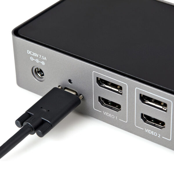 StarTech.com USB-C & USB-A Dock - Hybrid Universal Triple Monitor