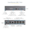 StarTech.com USB C Dock - 4K 60Hz Quad Monitor DisplayPort & HDMI StarTech.com USB C Dock - 4K 60Hz Quad Monitor DisplayPort & HDMI
