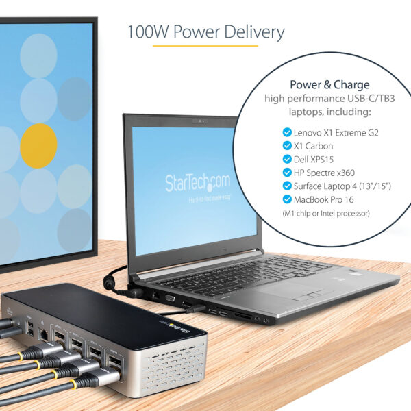 StarTech.com USB C Dock - 4K 60Hz Quad Monitor DisplayPort & HDMI StarTech.com USB C Dock - 4K 60Hz Quad Monitor DisplayPort & HDMI