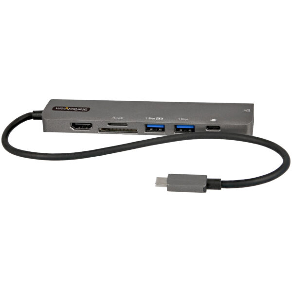 StarTech.com USB-C Multiport Adapter Hub, USB-C to 4K 60Hz HDMI,