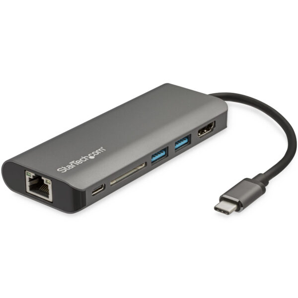 StarTech.com USB C Multiport Adapter - USB-C Travel Dock to 4K HDMI,