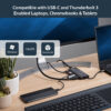 StarTech.com USB C Multiport Adapter - USB-C Travel Dock to 4K HDMI,