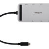 Targus DOCK429GL laptop dock/port replicator Wired USB4 Silver