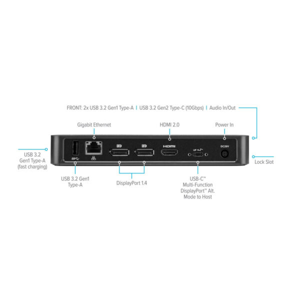 Targus DOCK430EUZ laptop dock/port replicator Wired Black Targus DOCK430EUZ laptop dock/port replicator Wired Black