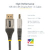 StarTech.com 10ft (3m) VESA Certified DisplayPort 1.4 Cable - 8K 60Hz StarTech.com 10ft (3m) VESA Certified DisplayPort 1.4 Cable - 8K 60Hz