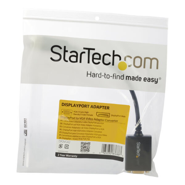 StarTech.com DisplayPort to VGA Adapter - Active DP to VGA Converter StarTech.com DisplayPort to VGA Adapter - Active DP to VGA Converter