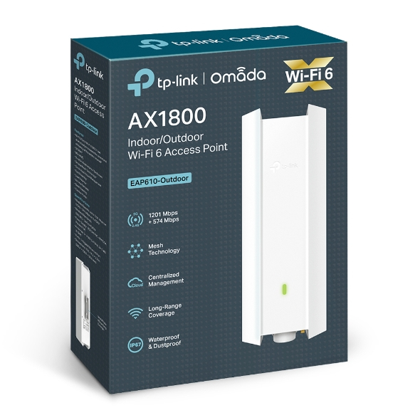 TP-Link Omada EAP610-Outdoor 1800 Mbit/s White Power over Ethernet TP-Link Omada EAP610-Outdoor 1800 Mbit/s White Power over Ethernet