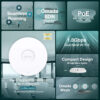 TP-Link AX1800 Ceiling Mount WiFi 6 Access Point TP-Link AX1800 Ceiling Mount WiFi 6 Access Point