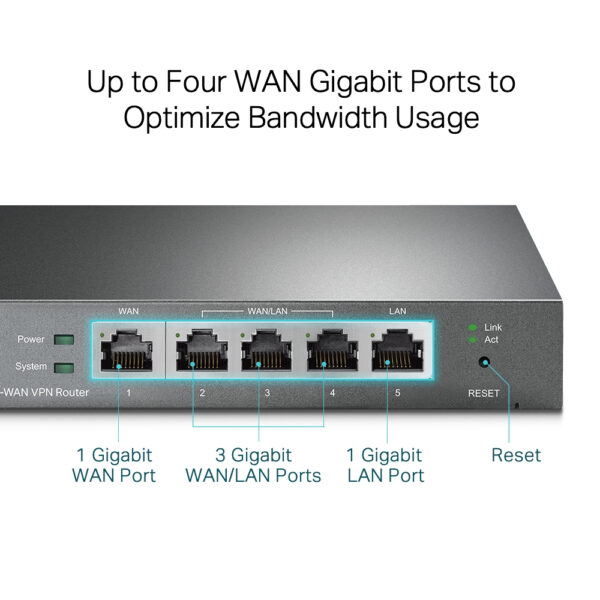 TP-Link SafeStream Gigabit Multi-WAN VPN Router TP-Link SafeStream Gigabit Multi-WAN VPN Router