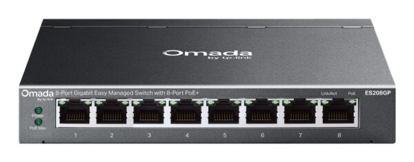TP-Link Omada ES208GP network switch Managed L2 Gigabit Ethernet