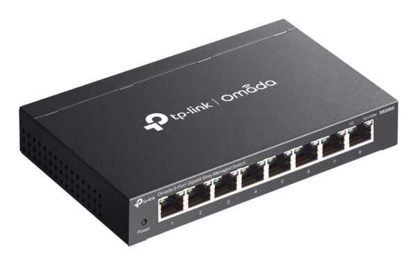 TP-Link Omada ES208G network switch Managed L2 Gigabit Ethernet TP-Link Omada ES208G network switch Managed L2 Gigabit Ethernet