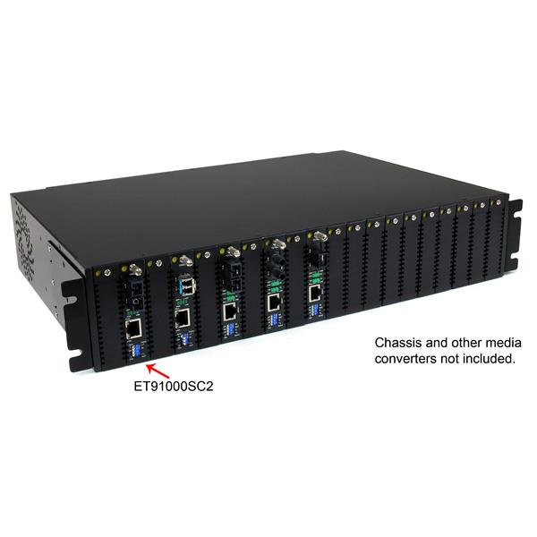 StarTech.com Gigabit Ethernet Multi Mode Fiber Media Converter SC