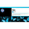 HP 745 300-ml DesignJet Cyan Ink Cartridge