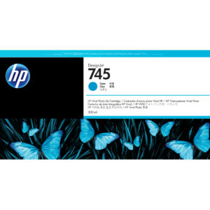 HP 745 300-ml DesignJet Cyan Ink Cartridge HP 745 300-ml DesignJet Cyan Ink Cartridge