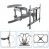 StarTech.com TV Wall Mount supports up to 70 inch VESA Displays - Low