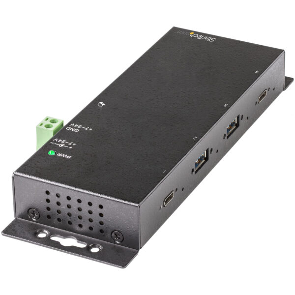 StarTech.com 4 Port USB C Hub 10Gbps - Metal Industrial USB-C Hub StarTech.com 4 Port USB C Hub 10Gbps - Metal Industrial USB-C Hub