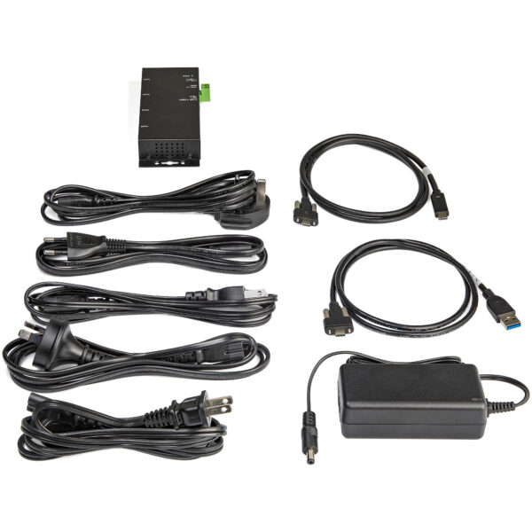 StarTech.com 4 Port USB C Hub 10Gbps - Metal Industrial USB-C Hub StarTech.com 4 Port USB C Hub 10Gbps - Metal Industrial USB-C Hub