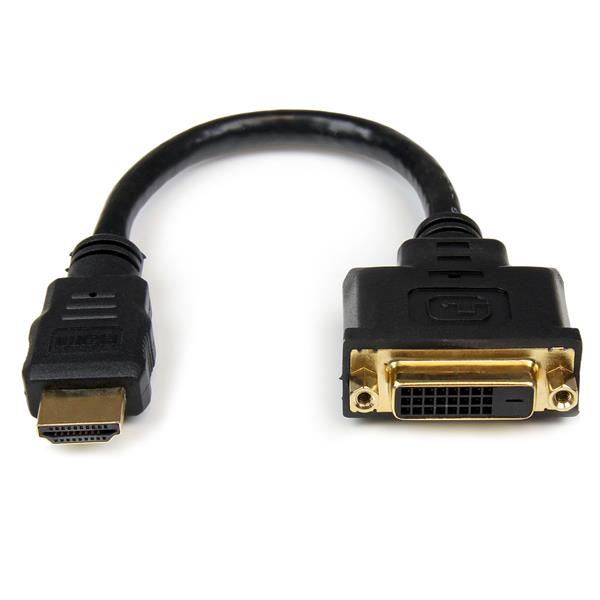 StarTech.com 8in HDMI to DVI-D Video Cable Adapter - HDMI Male to DVI StarTech.com 8in HDMI to DVI-D Video Cable Adapter - HDMI Male to DVI