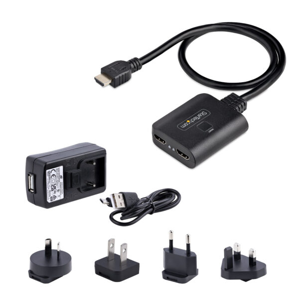 StarTech.com 2-Port HDMI Splitter, 4K 60Hz HDMI 2.0 Video, 4K HDMI StarTech.com 2-Port HDMI Splitter, 4K 60Hz HDMI 2.0 Video, 4K HDMI