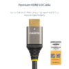 StarTech.com 3ft (1m) Premium Certified HDMI 2.0 Cable - High Speed StarTech.com 10ft (3m) Premium Certified HDMI 2.0 Cable - High Speed