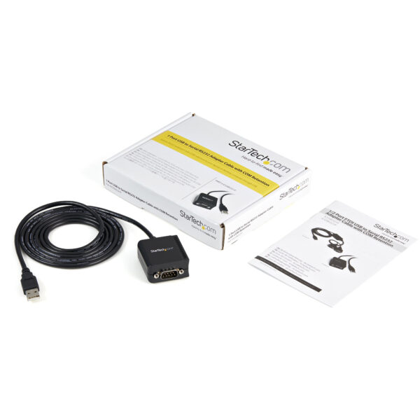 StarTech.com 1 Port FTDI USB to Serial RS232 Adapter Cable with COM StarTech.com 1 Port FTDI USB to Serial RS232 Adapter Cable with COM