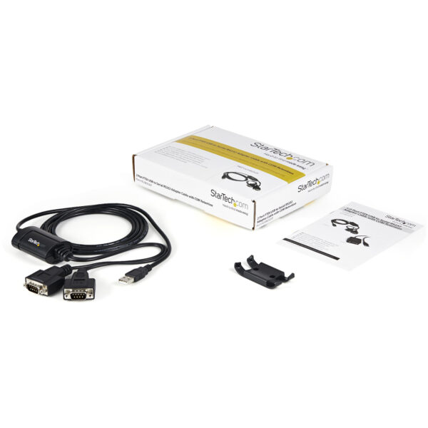 StarTech.com 6ft (1.8m) 2-Port FTDI USB to Serial RS232 Adapter Cable StarTech.com 6ft (1.8m) 2-Port FTDI USB to Serial RS232 Adapter Cable